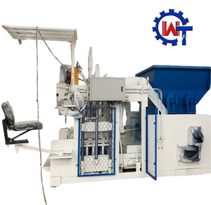 Machine mobile de fabrication de blocs de béton WT12-15, machine automatique hydraulique de fabrication de briques en ciment - Product Image 1