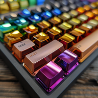 Plaque de clavier en aluminium anodisé multicolore personnalisé Usinage CNC Boîtier de clavier mécanique Pièces d'usinage CNC