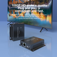 Extender VGA-KVM Tonli Metal 150 meter dengan Antarmuka USB, Mendukung Transmisi Audio dan Output Loop Akhir