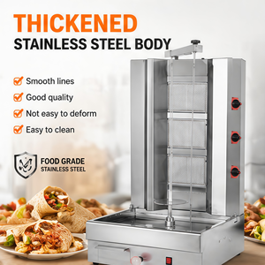 Máquina Profesional <span class=keywords><strong>de</strong></span> Asar <span class=keywords><strong>Pollos</strong></span> a Gas, <span class=keywords><strong>Asador</strong></span> Giratorio para Shawarma y Kebab, <span class=keywords><strong>de</strong></span> Acero Inoxidable, Fácil <span class=keywords><strong>de</strong></span> Limpiar, para Uso en Hoteles - Product Image 3