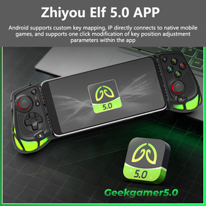 คอนโทรลเลอร์เกมมือถือแบบมีสาย Type-C รุ่น AB05 ขายดี พร้อมด้ามจับยืดหดได้ สำหรับ Android IP ใช้งานร่วมกับแอป Zhiyou Jingling 5.0 ได้ - Product Image 2