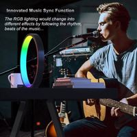 Veilleuse LED RGB, lampe de bureau d'ambiance, contrôle par application BT, adaptée à la décoration de la salle de jeux, de la chambre à coucher et du chevet