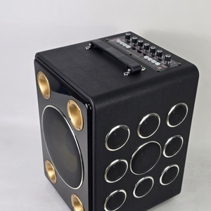 Sistema de Karaoke Portátil CH-A08 de 8 Pulgadas con Múltiples Bocinas Doradas, Compatible con Micrófono Inalámbrico, Batería Recargable - Product Image 2
