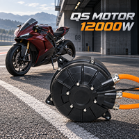 Nouveau moteur QS 165 à couple élevé, sans balais, DC 12000W, haute efficacité, PMSM, moteur à entraînement central pour moto électrique