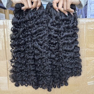 Populaire Double Dessiné Birman Cheveux Bouclés Non Transformés Extensions de Cheveux Humains Bruts Bundles Naturels Non Transformés de Cheveux Humains - Product Image 2