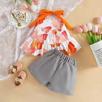 Grosir Stok Pakaian Musim Panas Anak Perempuan Berbagai Gaya Cantik Set Dua Potong Pakaian Pendek Set Pakaian Anak