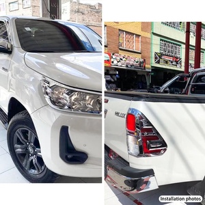 ชุดแต่ง KQD คุณภาพสูง วัสดุ ABS สีดำ/โครเมียม ครบชุด สำหรับ Toyota Hilux Revo ปี 2016-2022 - Product Image 5