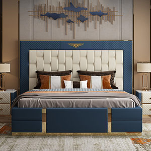 Muebles de Lujo para Dormitorio Principal con Estructura de Cama King o Queen Size, <span class=keywords><strong>Suite</strong></span> de Dormitorio para Hotel y Apartamento con Cama King Size - Product Image 3