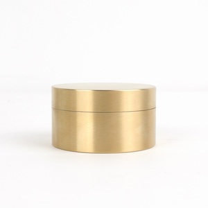 Tinh Khiết Brass Kín Trà <span class=keywords><strong>Caddy</strong></span> Xách Tay Hộp Thuốc Sang Trọng Vàng Brass Lưu Trữ Hộp Nhà Bếp Lọ Nhà Máy Bán Buôn - Product Image 3
