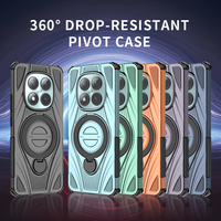 Étui de téléphone robuste avec béquille pour Xiaomi Redmi Note 15 Pro Plus, coque arrière magnétique antichoc, protection robuste