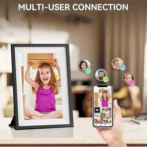 Marco de Fotos Digital Android WiFi de Alta Resolución de 10 Pulgadas con Pantalla Táctil, Reloj, <span class=keywords><strong>Calendario</strong></span>, <span class=keywords><strong>Compartir</strong></span> a través de Aplicación, Decoración - Product Image 3