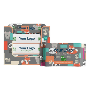 Lingettes pour bébé extra épaisses non tissées à l'aloe vera et à la vitamine E, écologiques, jetables dans les toilettes, hydratantes, fabrication OEM, étiquette privée, fourniture en gros - Product Image 1