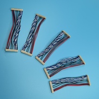 Maßgefertigtes 30-40-Pin LVDS-Displaykabel PVC-Isolierung Kabelbaum DF13-Steckverbinder für Motorrad-LCD-Bildschirm Flex-Flachbandkabel