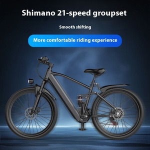 Bicicleta de Montaña Ligera EU GT900, 36V 250W, Shimano 21 Velocidades, Bicicleta Eléctrica para Adultos, con Batería de Litio, Acero con Alto Contenido de Carbono - Product Image 3