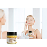 HODAF Beef Tallow Skin Balm Tekstur Kaya dan Menutrisi Melembapkan Permukaan Wajah dan Tubuh Melembutkan Kulit Kasar Perawatan Kosmetik Harian