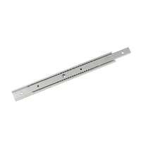 AL0820PT Rail de guidage silencieux à usage léger Rail coulissant en alliage d'aluminium non détachable à deux sections de 20mm de large