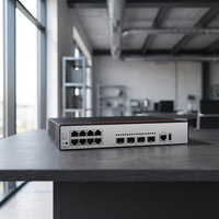 CloudEngine S5735-L8T4X-A1 Enterprise Switch 8-port Ethernet 4 10GE SFP Gigabit Managed Network Switch.