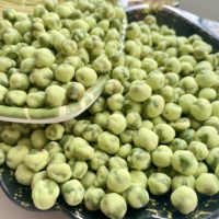 Meilleur prix pour les collations épicées, pois verts frits populaires pour la vente en gros, pois enrobés de wasabi