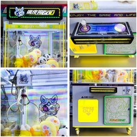 Machine à griffes commerciale à monnayeur, avec logo personnalisé Naughty Dog, musique amusante attirant plus de joueurs, modèle Max Metal Claw, garantie 1 an