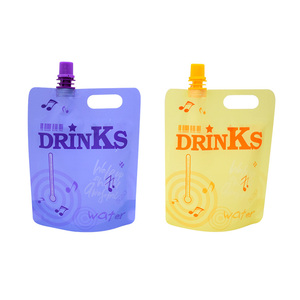 Accepter Logo imprimé 350ml Stand up Juice Boissons Sacs à eau Jelly Spout Pouch Liquid Milk Storage Packaging Bags - Product Image 4