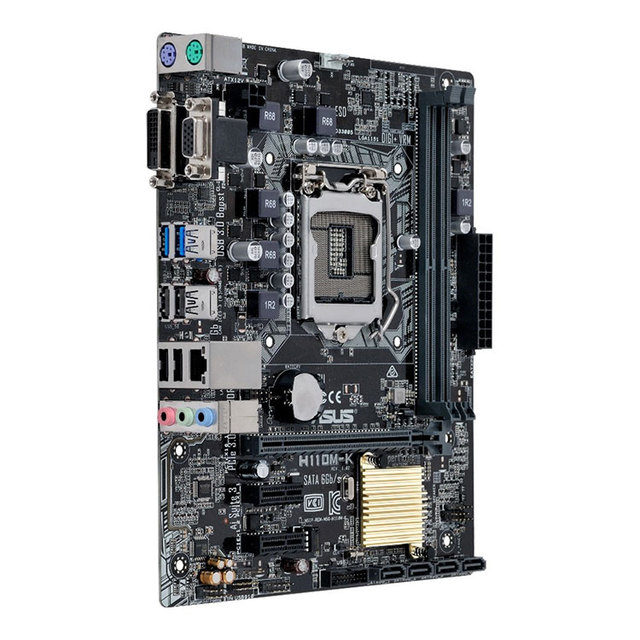 ASUS H110M-K Used Gaming Motherboard with Intel Socket 1151 for 7th/6th Generation Core I7/i5/i3 Processors