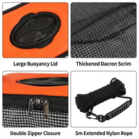 Panier de pêche professionnel à grande flottabilité avec couvercle à ressort pour leurres flottants, idéal pour la pêche en rivière et en lac