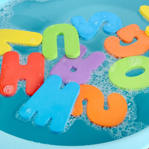Jouets de bain pour enfants en mousse EVA colorée, alphabet animalier, blocs doux et sûrs - Product Image 5