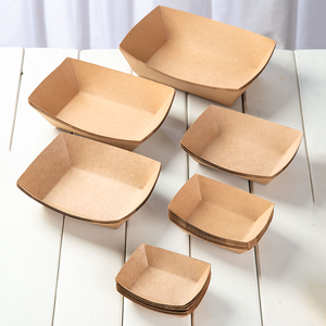 Plateau en papier kraft jetable de haute qualité pour poulet frit en gros - Product Image 2