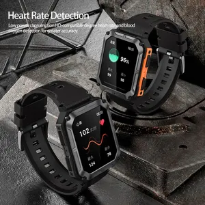 C20 Pro Smartwatch IP68 Ngoài Trời Thể Thao Phong Cách Bt Điện Thoại Quay Số Cuộc Gọi Câu Trả Lời Cuộc Gọi 380 MAh Dài Tuổi thọ pin - Product Image 2