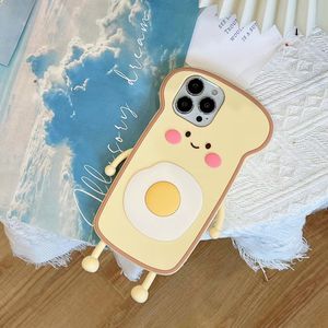 Custodia per telefono Coque 3d Egg And Toast per <span class=keywords><strong>Apple</strong></span> <span class=keywords><strong>IPhone</strong></span> 13 12 <span class=keywords><strong>11</strong></span> Pro Max Xr Xs Max 7 8 Plus custodia in <span class=keywords><strong>silicone</strong></span> morbido carino - Product Image 4