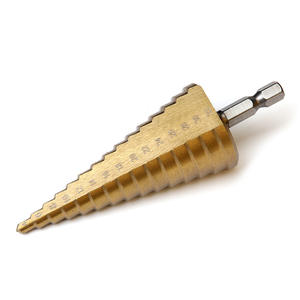 Forets étagés en carbure de titane 4-32mm tige hexagonale tailles métriques ensemble de <span class=keywords><strong>poinçon</strong></span> et d'<span class=keywords><strong>alésoir</strong></span> sans puce pour métal/plastique 3 pièces incluses - Product Image 4