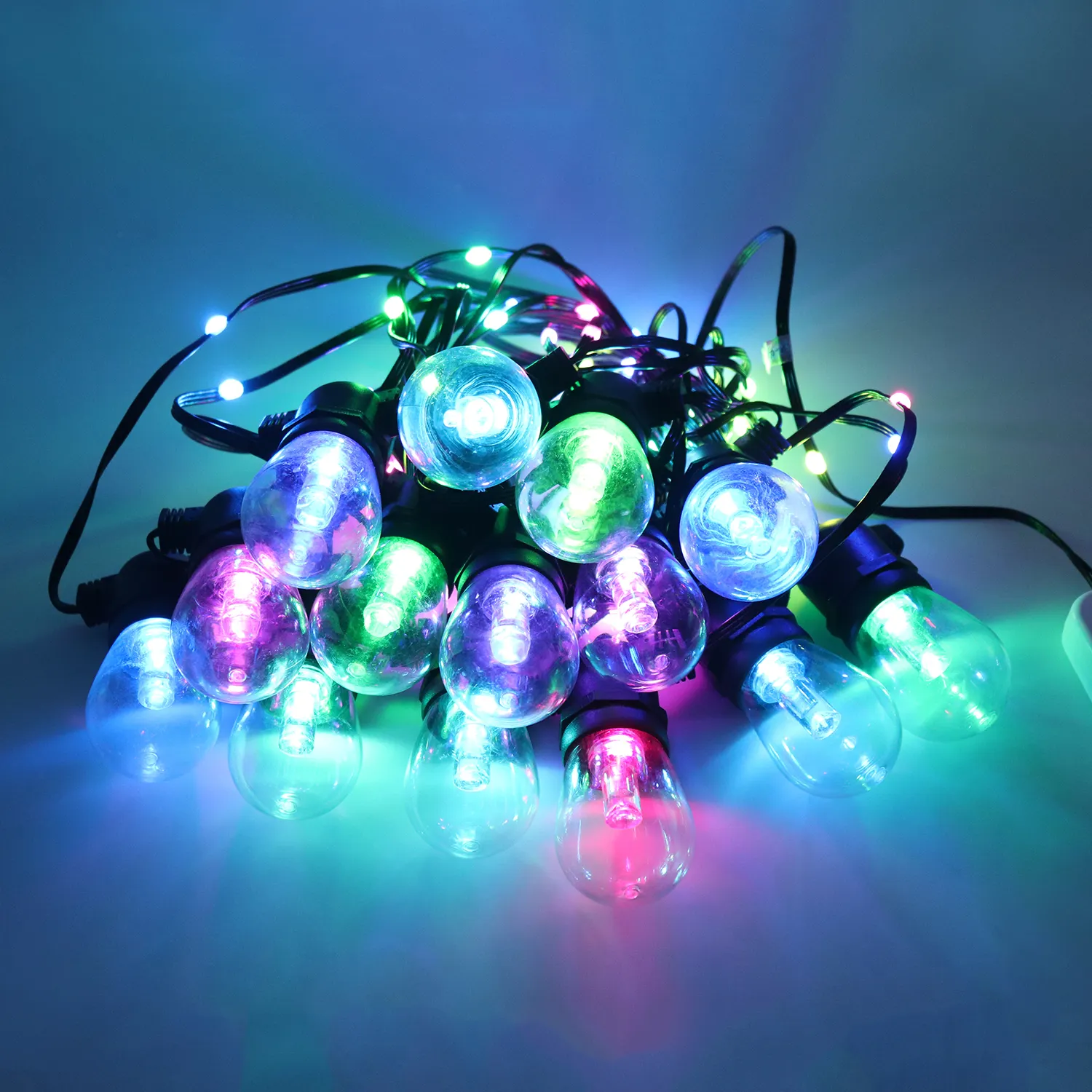 Usb Powered Rgb Waterdichte Outdoor Opknoping Led Fairy String Lights Voor Kerstmis Decoratieve