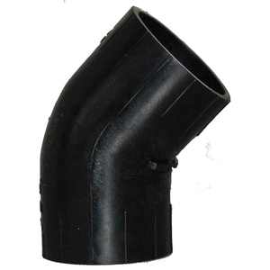 Codo de acero inoxidable PE 45 ° Ø 40 JIS Estándar Material de forja Técnica de forja Conexión de soldadura para suministros de agua - Product Image 1