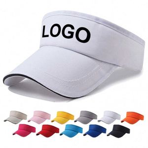 Vente en gros de visières de sport anti-UV pour hommes et femmes, pour les voyages en plein air, avec logo personnalisé, chapeau d'été portable - Product Image 1