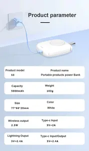 위즈덤-테크 번시 파워 뱅크 30000mAh 와이파이 리피터 68000mAh 휴대용 플라스틱 케이스 전자기기용 HP 노트북 하우징 신제품 - Product Image 2