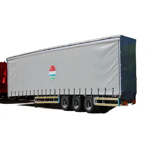3 Axle Trailer kotak kering kargo transportasi Trailer Van truk Trailer untuk dijual