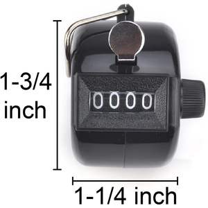 Contador manual de ABS de 4 dígitos 2025, contador mecánico de Golf Clicker, contador de números de vuelta, accesorios de mano - Product Image 5