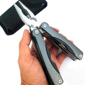 Pince multifonction en acier inoxydable pliable, longueur 25,5 cm, 11 fonctions, outils de survie en plein air - Product Image 1