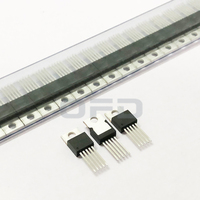 Regulador de voltaje TO-220, regulador de conmutación Buck de orificio pasante, IC, 12V, 3A, regulador de voltaje reductor de 5 pines, LM2576T-12
