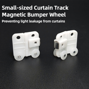 Металлическая направляющая для штор с магнитным сенсорным механизмом, автоматическим магнитным креплением, защитой от просачивания света, настраиваемой длиной - Product Image 2