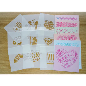 Trẻ Em Diy Giáo Dục Tùy Chỉnh Sinh Thái Thân Thiện Laser Cut 3D Visual Nhựa Tranh Mandala <span class=keywords><strong>Stencil</strong></span> Sets Với Glitter Giấy - Product Image 3