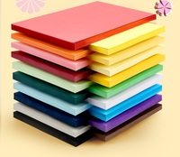 Vente en gros de papier cartonné origami coloré imperméable à double face enduit de PE, 80-300 GSM, pour cadeaux et artisanat