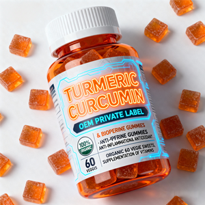 OEM/ODM Etiqueta Privada curcumina cúrcuma gomoso caramelo suplementos dietéticos para aliviar el dolor natural y sin gluten - Product Image 2