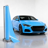 Film de protection de peinture automobile (PPF) personnalisé en gros, film de changement de couleur bleu glace pour voitures de luxe