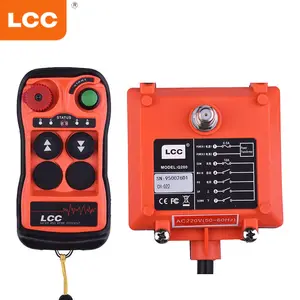 Lcc Q202 impermeable rc transmisor receptor polipasto eléctrico grúa radio Sistema de control remoto inalámbrico interruptor