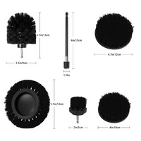 Kit de perceuse sans fil de qualité industrielle 4 pièces avec brosses PP robustes GenesisBrush, support OEM/ODM, accessoires de nettoyage, tournevis