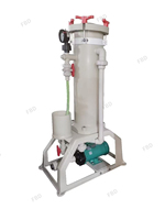 Machine de filtration industrielle à sacs filtrants liquides avec contrôle PLC 380V 3HP pour la filtration dans l'industrie chimique
