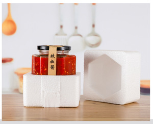 <span class=keywords><strong>Pot</strong></span> en verre <span class=keywords><strong>de</strong></span> luxe transparent avec couvercle, logo personnalisé, forme carrée hexagonale, pour le stockage des épices, des confitures, des sauces, du miel - Product Image 4