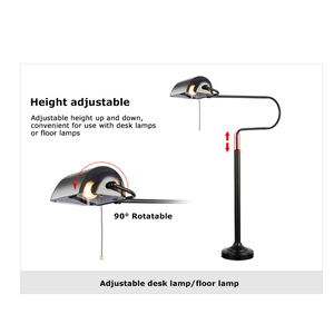 फैक्टरी थोक कार्यालय बेडसाइड स्टील ग्लास पारंपरिक रेट्रो एंटीक बैंक लैम्पे डे टेबल एलईडी टेबल लैंप - Product Image 4