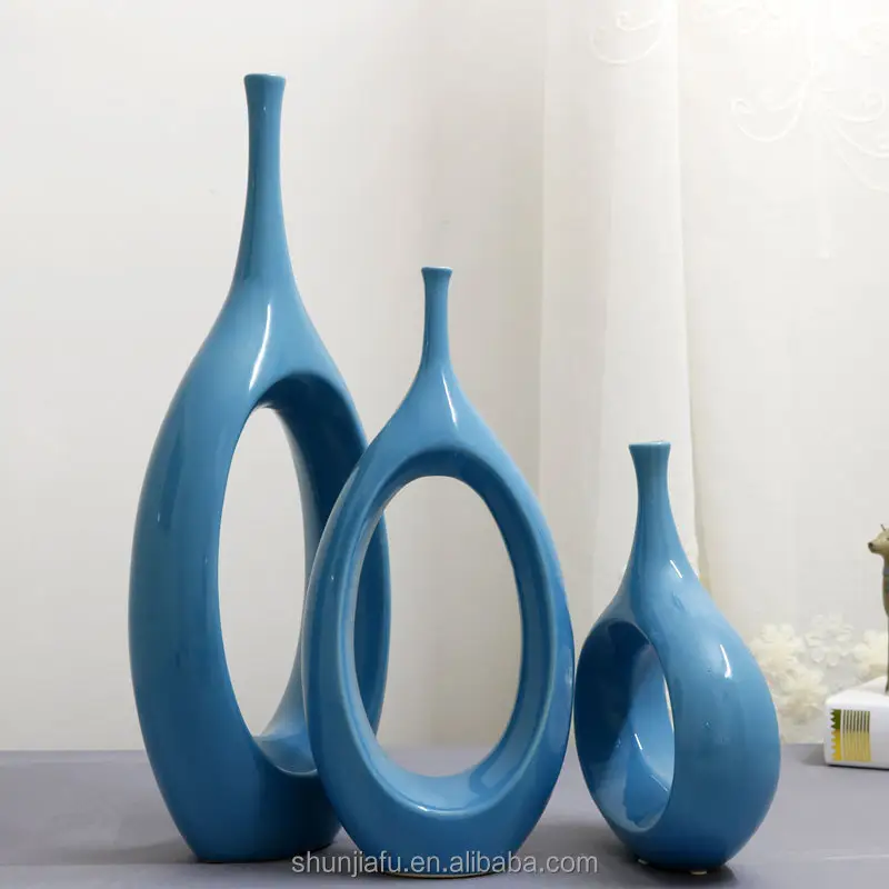 Moderne Creatieve Vazen Holle Ontwerp Keramische Vaseceramic & Porselein Vazen